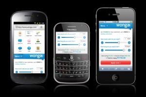 Wonga mobile phones