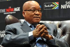 Zuma at The New Age breakfast