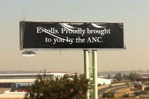 ANC e-tolls billboard
