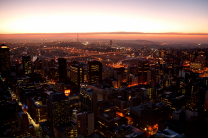 Johannesburg at Sunset