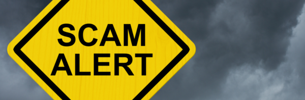 Scam alert warning