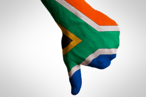 South Africa thumbs down