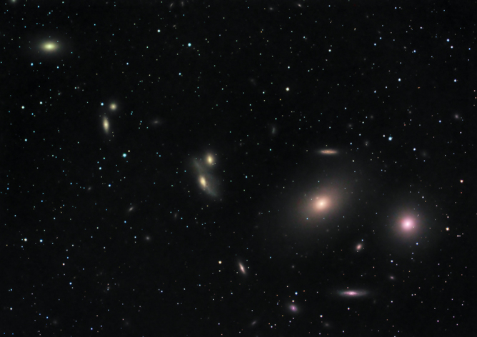 At 65 million light years away, the light of the Virgo Cluster began its journey around the same time that the dinosaurs became extinct.NASA, ESA