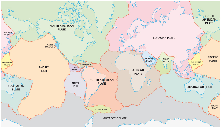 World plate map