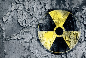 Nuclear power energy on wall
