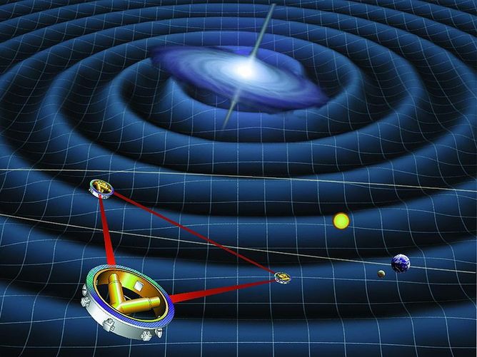 LISA, a planned space-based laser interferometer, could study astrophysical sources of gravitational waves in detail. NASA