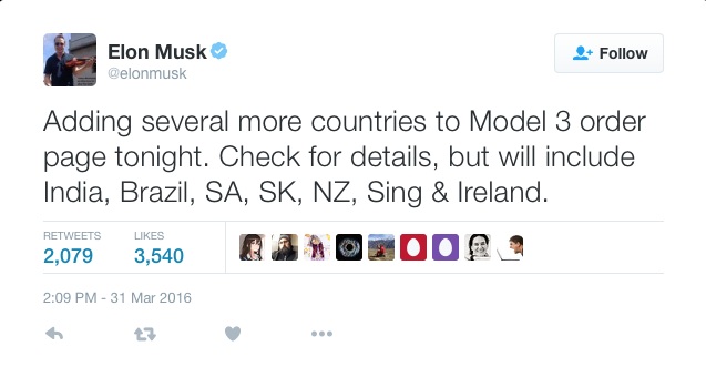 Elon Musk Tweet
