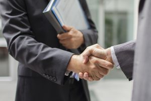 Business handshake