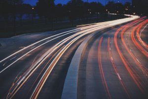 Cars driving night etolls sanral lights
