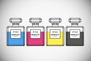 Printer ink perfume