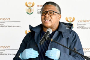 Minister Fikile Mbalula Minister of Transport