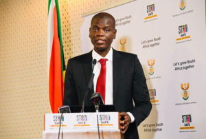 Ronald Ozzy Lamola South African Minister of Justice and Correctional Services