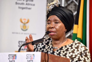 Nkosazana Dlamini Zuma South African Minister of Cooperative Governance and Traditional Affairs