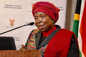 Nkosazana Dlamini Zuma South African Minister of Cooperative Governance and Traditional Affairs